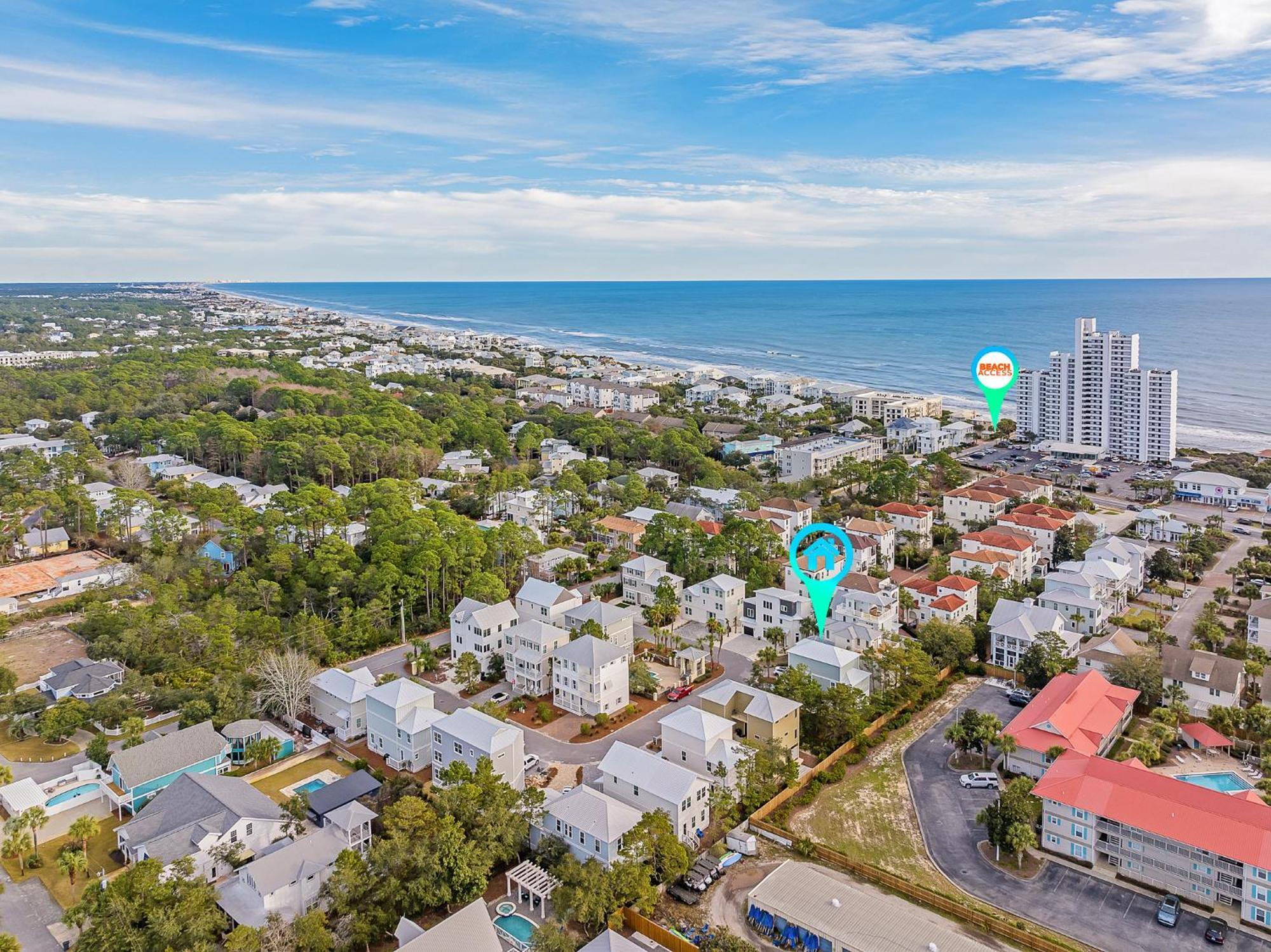 Shellabrate Good Times A Brand New Home For 2024 Only 3 Blocks To The Beach With Community Pool 산타로사 비치 외부 사진